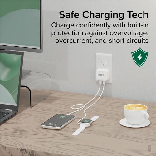 Plugable Dual USB C Charger Block, 40W Foldable 2