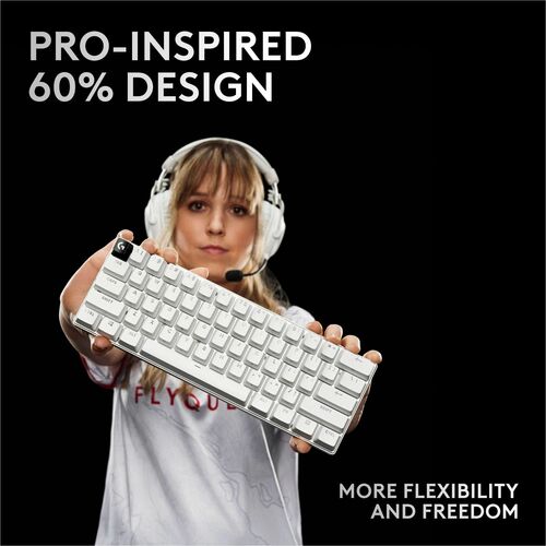 TECLADO INALÁMBRICO PARA JUEGOS PRO X60 LIGHTSPEED TÁCTIL NEGRO MULTI 4