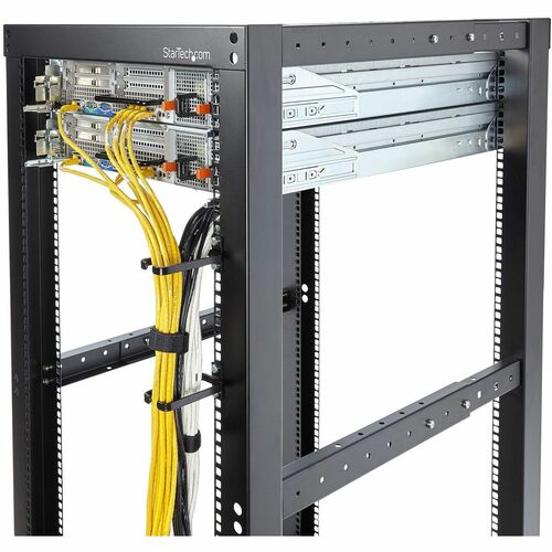 StarTech.com 5-Pack 1U Vertical Cable Management D-Ring Hooks, Server Rack Cable