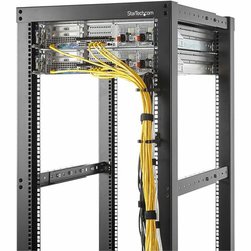 StarTech.com 5-Pack 1U Vertical Cable Management D-Ring Hooks, Server Rack Cable