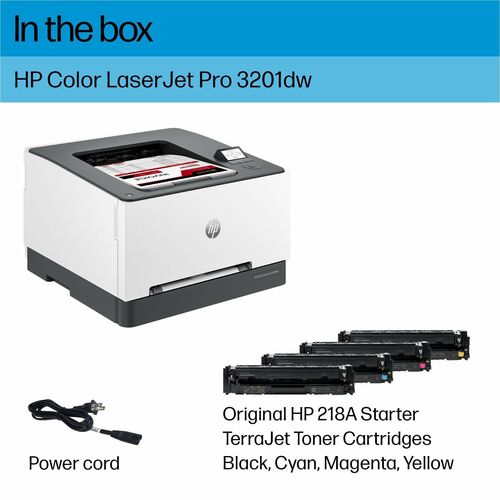 Impresora láser LaserJet Pro 3201 CLR P/S/C/F ENET USB WL 600x600 512 MB 35 ppm
