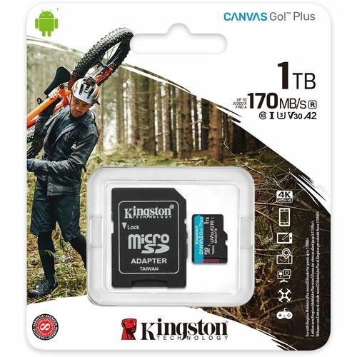 1TB MICROSDXC CANVAS GO PLUS 170R A2 U3 V30 CARD+ADP