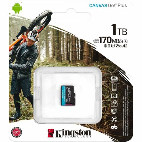 1TB MICROSDXC CANVAS GO PLUS 170R A2 U3 V30 SINGLE PACK W/O ADP