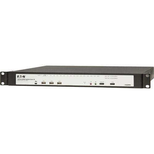 Conmutador KVM sobre IP CAT5E de 16 puertos, 1U, TAA