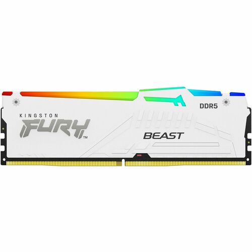 Kit de 2 mémoires DDR5 CL32 64 Go 6400 MT/S DIMM FURY BEAST BLANC RGB XMP