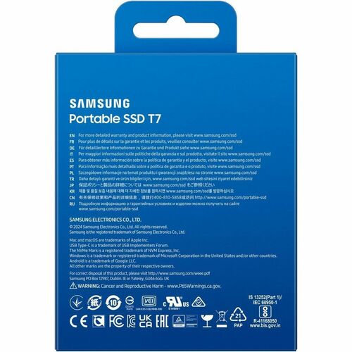 Disque dur portable USB 3.2 GEN. 2 T7 4 To Gris Multi 5