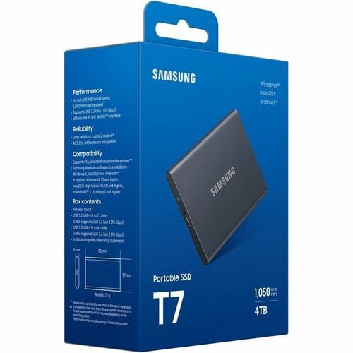 Disque dur portable USB 3.2 GEN. 2 T7 4 To Gris Multi 5