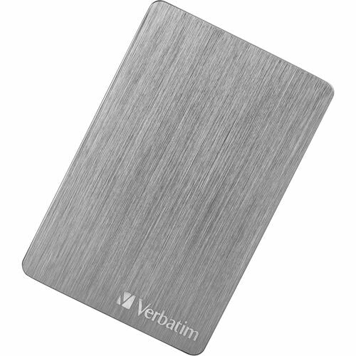 VERBATIM 1TB ALU HARD DRIVE SLIM PORTABLE SILVER MULTI 4