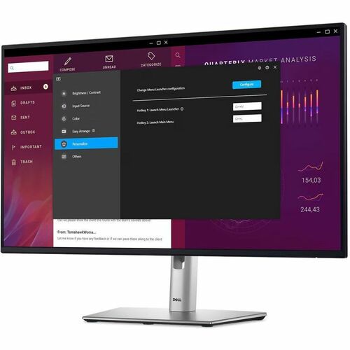 Monitor LED Dell P2725HE de 27" Full HD - 16:9 - Negro, Gris