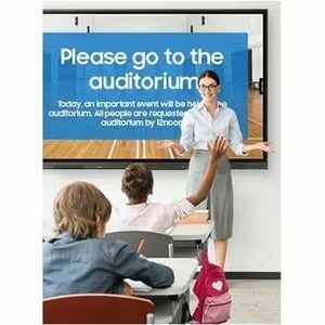 75IN ANDROID (13) OS INTERATIVE WHITE BOARD WITH BUILT-IN SPEAKER