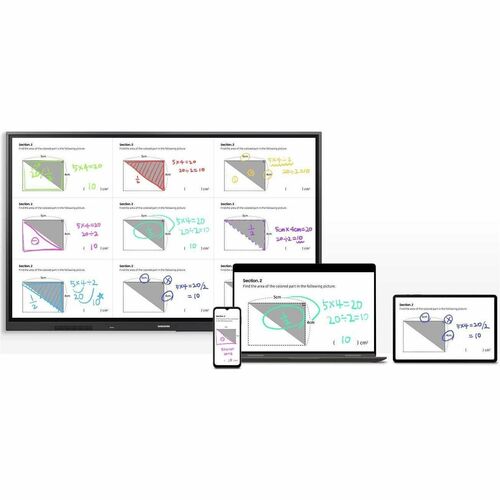 75IN ANDROID (13) OS INTERATIVE WHITE BOARD WITH BUILT-IN SPEAKER