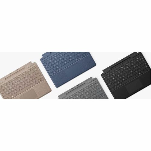 Teclado Microsoft Surface Pro con almacenamiento para lápiz - Zafiro - Portátil - TouchPad