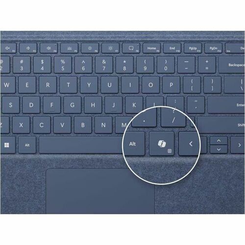 Teclado Microsoft Surface Pro con almacenamiento para lápiz - Zafiro - Portátil - TouchPad