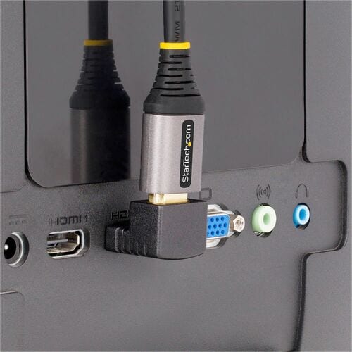 StarTech.com Down Angle HDMI 2.0 Adapter, Male to Female, Vertical 90-Degree Angled HDMI P
