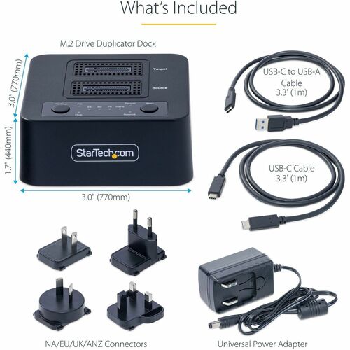 1:1 M.2 NVME DUPLICATOR M.2 SSD CLONER AND DRIVE DOCK