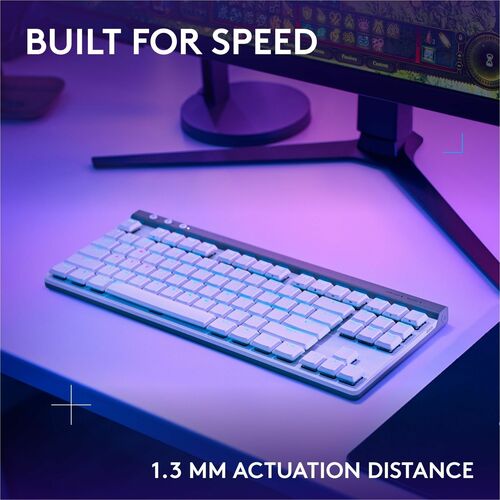 Teclado para juegos Logitech G515 Lightspeed TKL - Conectividad con cable/inalámbrica - Bluetooth