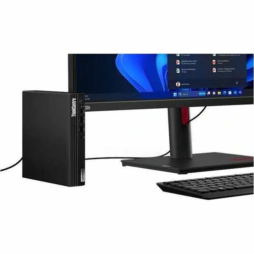 Ordinateur de bureau Lenovo ThinkCentre M70q Gen 5 12TD001LCA - Intel Core i3 14e G