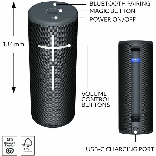 Ultimate Ears BOOM 4 Portable Bluetooth Speaker System