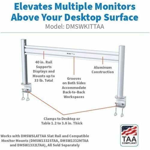 Tripp Lite series DMSWKITTAA Clamp Mount for Monit