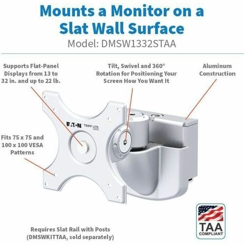 Tripp Lite series DMSW1332STAA Wall Mount for Disp
