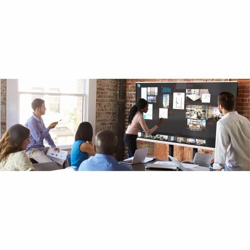 Écran plat interactif 4K UHD de 65 pouces. Tableau blanc collaboratif.