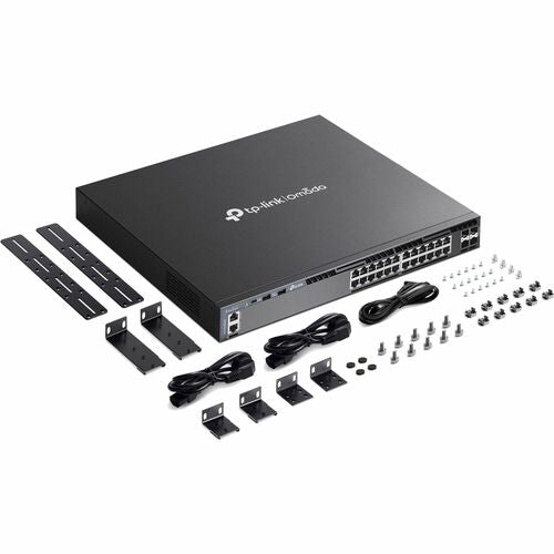 Switch gestionado L3 apilable OMADA de 24 puertos GB con 4 SFP+ 10GE