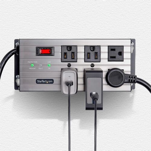 StarTech.com 6-Outlet Industrial Power Strip 125V/15A, EMI/RFI Isolati