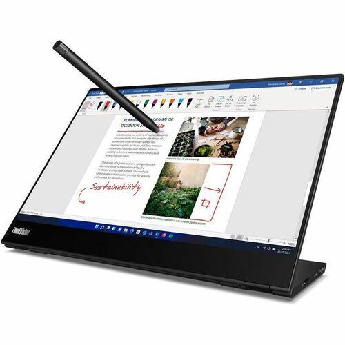 Lenovo ThinkVision M14t 14\" Class LED Touchscreen Monitor - 16:10 - 6 ms