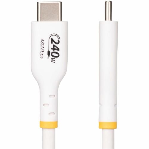 StarTech.com 10ft White USB-C Charging Cable, USB