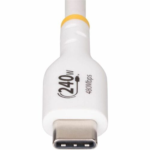 StarTech.com 10ft White USB-C Charging Cable, USB