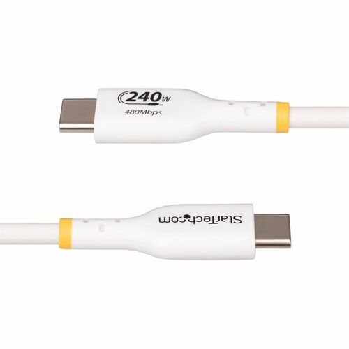 StarTech.com 13ft White USB-C Charging Cable, USB