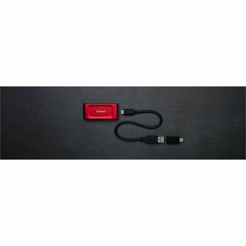 1TB XS1000 RED EXTERNAL USB 3.2 GEN 2 PORTABLE SOLID STATE DRIVE