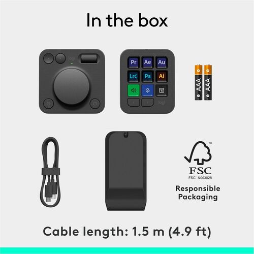 CONSOLE CRÉATIVE LOGITECH MX GRAPHITE MULTI 4