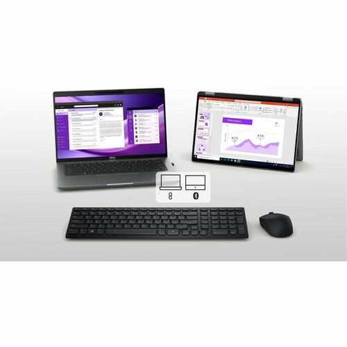 TECLADO Y RATÓN SILENCIOSO DELL KM555 - FRANCÉS CANADIENSE