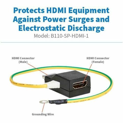Parasurtenseur HDMI en ligne Tripp Lite by Eaton - 4K 60 Hz, HDCP, IEC