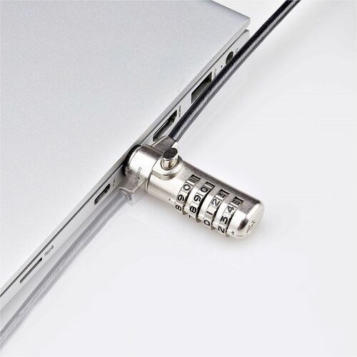 StarTech.com Slim Lock compatible con ranura K, cable de bloqueo de combinación de 6,6 pies (2 m),