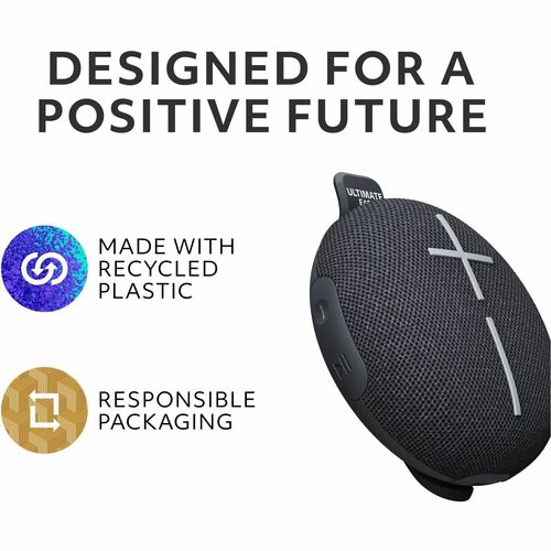 Logitech UE Mini Roll Portable Speaker System - Bl