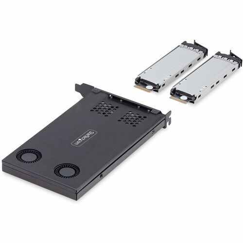 DUAL M.2 NVME SSD TO PCIE X8 - REMOVABLE MOBILE RACK/BACKPLANE