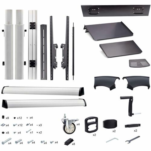 StarTech.com Carrito/soporte rodante para TV con ruedas, para 60