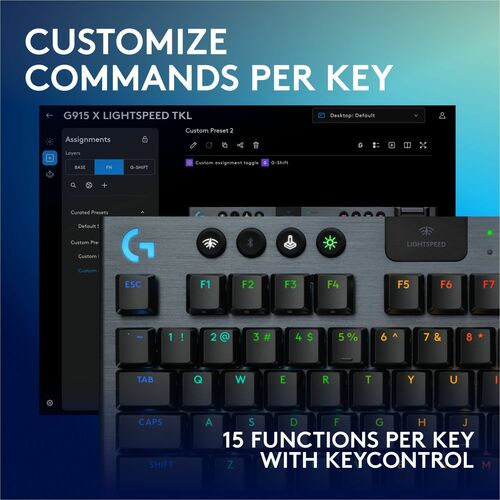LOGITECH G915X TKL LINEAR BLACK MULTI 4