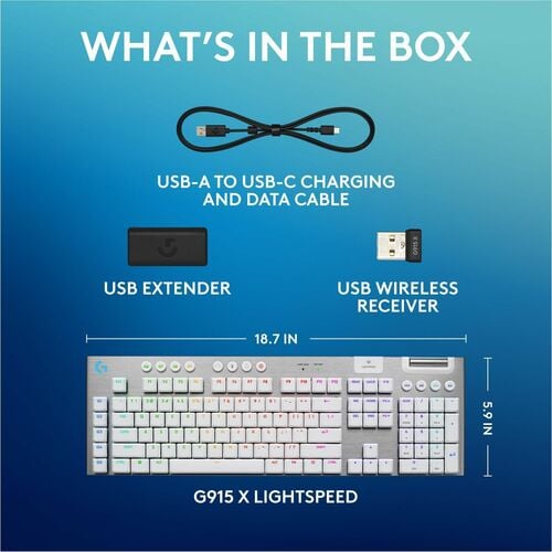 LOGITECH G915X TACTILE BLANC MULTI 4