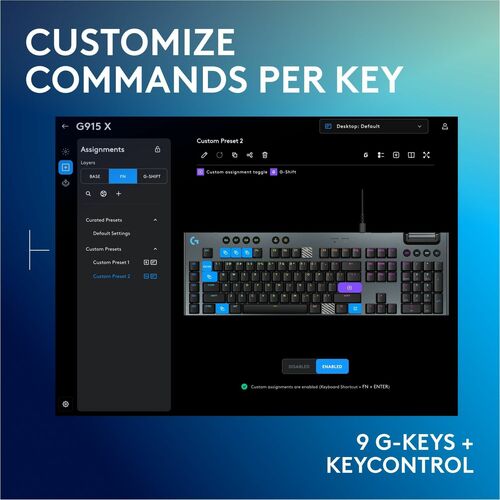 LOGITECH G915X WIRED TACTILE MULTI 4
