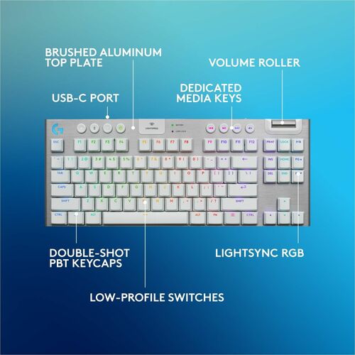 LOGITECH G915X TKL TÁCTIL BLANCO MULTI 4