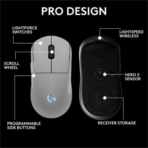 LOGITECH PRO 2 LIGHTSPEED BLANCO MULTI 4