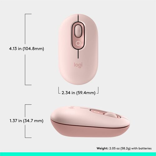 SOURIS LOGITECH POP ROSE MULTI 10