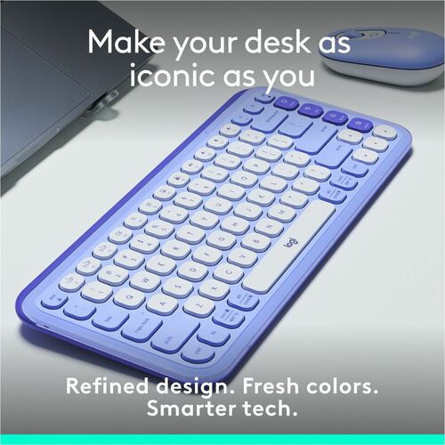 CLAVIER LOGITECH POP ICON KEYS LILAS MULTI 4