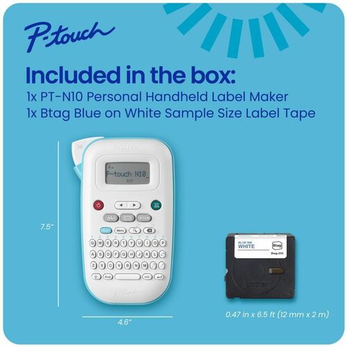 ÉTIQUETTEUSE PORTATIVE PERSONNELLE P-TOUCH PT-N10