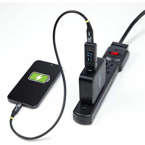 Testeur d'alimentation USB-C StarTech.com, multimètre bidirectionnel de tension/courant