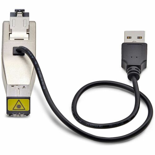 StarTech.com Gigabit Fiber to RJ45 Ethernet Media Converter Dongle, USB Powered, SMF/MMF