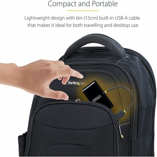 StarTech.com 4-Port USB 2.0 Hub, USB Bus Powered, Small Travel Mini USB Hub, Multi